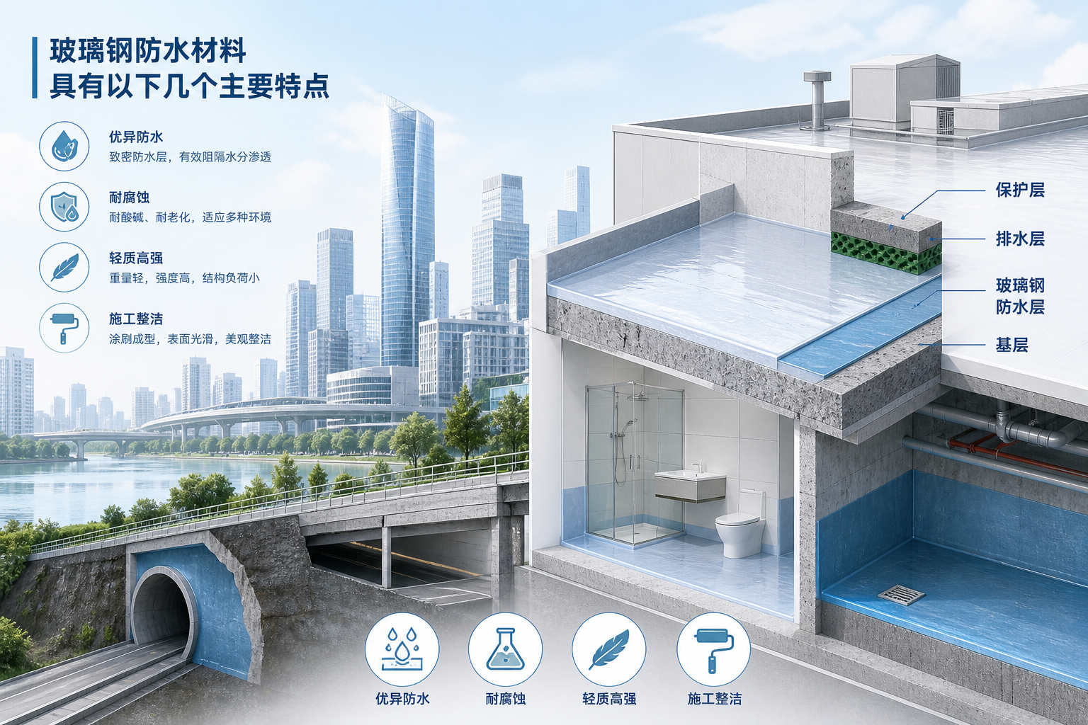 2023年玻璃钢防水材料市场趋势分析，关注 重庆郊县 发展